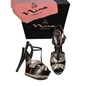 Nina Shoes Y2k Nina Contesa Shoe Womens Size 95 Gray Silver